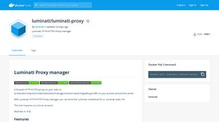 luminati/luminati-proxy - Docker Hub