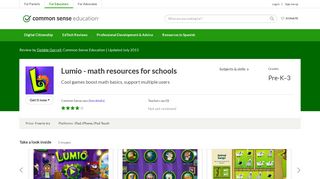 Lumio - math resources for schools Review for Teachers | Common ...