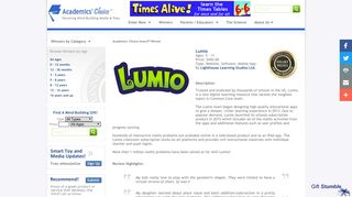 Lumio - Academics' Choice Awards