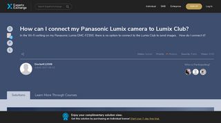 How can I connect my Panasonic Lumix camera to Lumix Club?