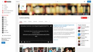 Lumos Learning - YouTube
