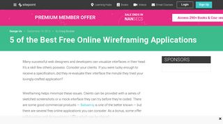 5 of the Best Free Online Wireframing Applications — SitePoint