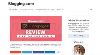 Lunarpages Hosting: All the Tools You Need to Start Your Blog