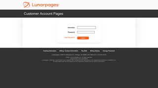 Lunarpages hosting login