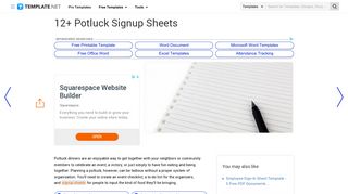 Potluck Signup Sheet - 12+ Free PDF, Word Documents Download ...