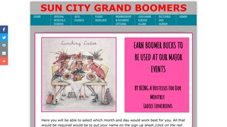 LADIES LUNCHEON SIGN UP SHEET - Sun City Grand Boomers