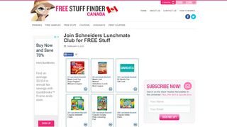 Join Schneiders Lunchmate Club for FREE Stuff | Free Stuff Finder ...