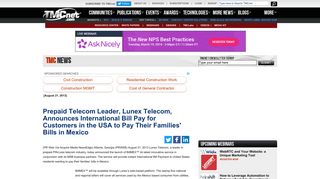 Prepaid Telecom Leader, Lunex Telecom, Announces International ...