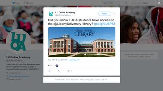 LU Online Academy on Twitter: 