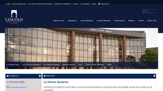 LU Online Home - Lincoln University