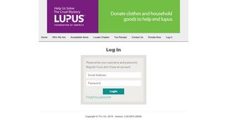 Log In - Schedule a Donation Pickup