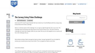 EVF Performance CrossFit | The Lurong Living Paleo Challenge