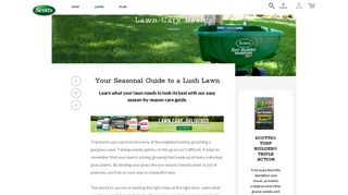 Seasonal Lawn Care Guide For Lush Lawns - Scotts