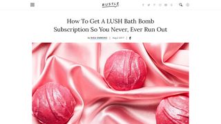 How To Get A LUSH Bath Bomb Subscription So You Never, Ever Run ...