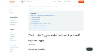 Lusha - Integration Help & Support | Zapier