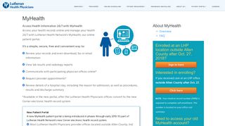 Patient Portal - Lutheran Health Physicians