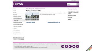 Paying your council tax - Luton Council