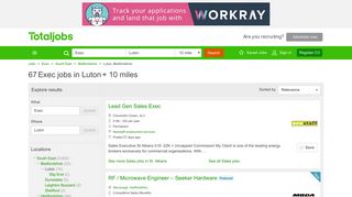 Exec Jobs in Luton | Exec Job Vacancies Luton - totaljobs