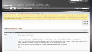 Lutron Support Community