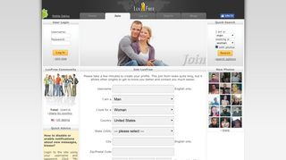 Join LuvFree - Free Dating Site