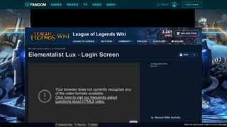Video - Elementalist Lux - Login Screen | League of Legends Wiki ...