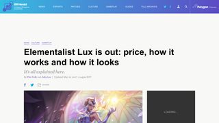 Elementalist Lux is out: price, how it works and how it looks - The Rift ...