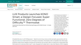 LUX Products Launches KONO Smart, a Design-Focused, Super ...