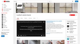 Luxaflex® website channel - YouTube