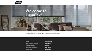 Welcome to Luxaflex® - To begin exploring our collection, please ...
