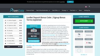 LuxBet Deposit Bonus Code | Signup Bonus Terms explained ...