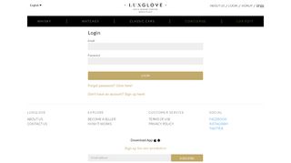 Log In - Luxglove