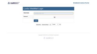 Mobile Site — Login - LuxSci