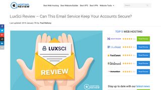 LuxSci Review - Can This Email Service Keep Your Accounts Secure?