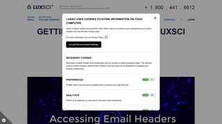 Getting Email Headers in LuxSci WebMail