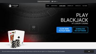 Blackjack Online at a VIP Casino | €1000 Bonus | Luxury Casino