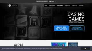 Casino Games at the VIP Casino | €1000 Bonus | Luxury Casino