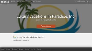Luxury Vacations In Paradise, Inc. - Deerfield Beach, FL - Travel ...