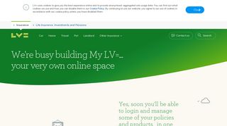 Coming soon - manage your insurance online | My LV=
