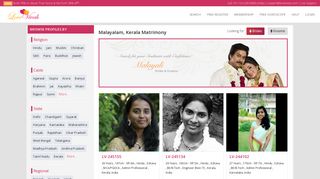Malayalam & Nair Matrimony, Kerala Matrimony, Matrimonial Site for ...