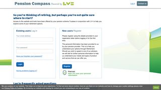 LV= Pension Compass: Log in