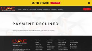 Payment Declined | Las Vegas Athletic Clubs