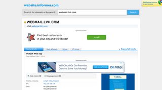 webmail.lvh.com at WI. Outlook Web App - Website Informer
