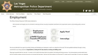 Employment - LVMPD.com