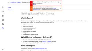 Getting Started With Canvas: Canvas Student Orientation - Dashboard