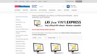 Vinyl Express LXi Vinyl Cutter Software - Sign Making Software ...