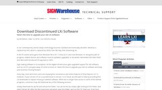 Download Discontinued LXi Software – SignWarehouse Product ...