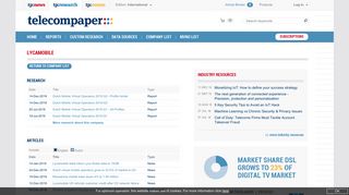 Company Portal: Lycamobile - Telecompaper