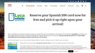 Spanish SIM card recommendation - Citylife Madrid