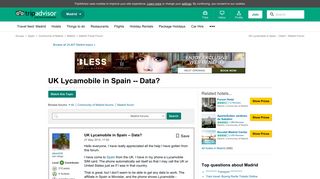UK Lycamobile in Spain -- Data? - Madrid Message Board - TripAdvisor