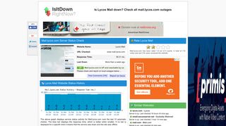 Mail.lycos.com - Is Lycos Mail Down Right Now?